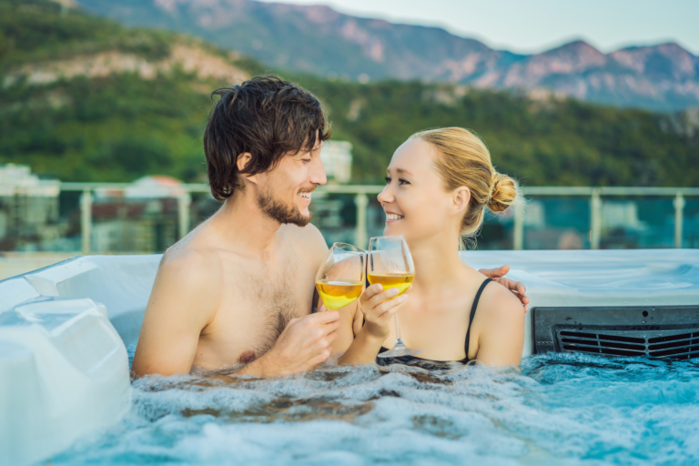 Couple dans un spa